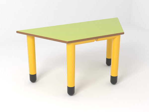 Mesa infantil rectangular de colores - A por mesas