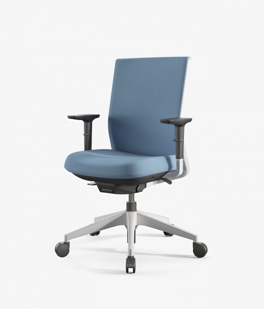 silla stay actiu-silla oficina blanca azul