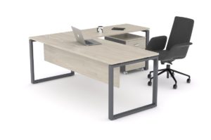 escritorio forma l kubica moderna
