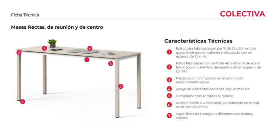 ficha técnica mesa colectiva 0