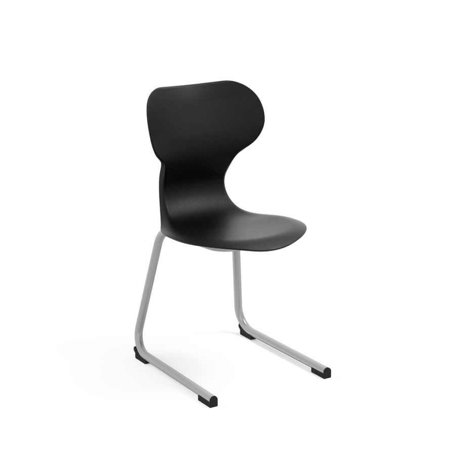 silla colegio miss cantilever negra