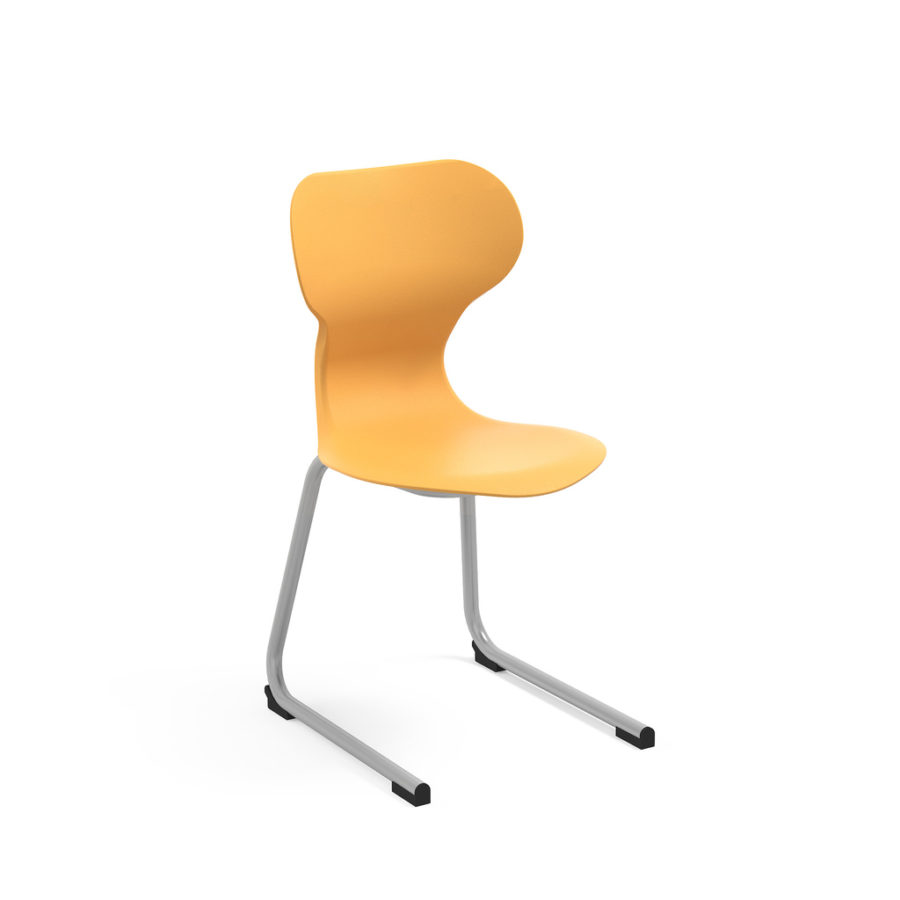 silla colegio miss cantilever ocre