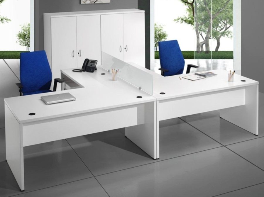 mesa oficina blanca